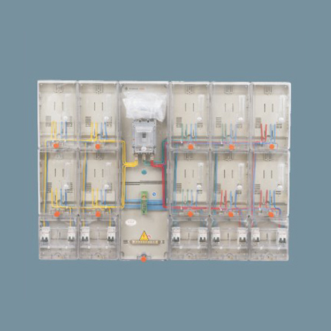 10A1P拼裝式10表透明電表箱位